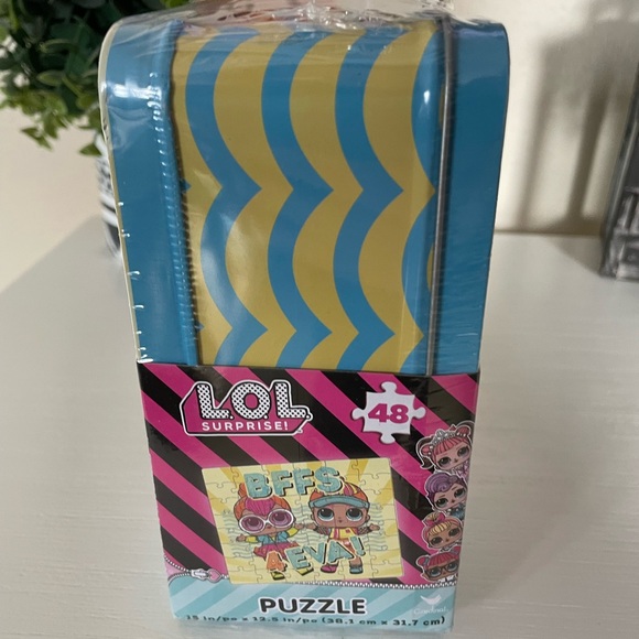 LOL Surprise BFF’s 48 Piece Puzzle Metal Lunchbox Tin By Lol New Puzzle Lunchbox - Picture 3 of 5